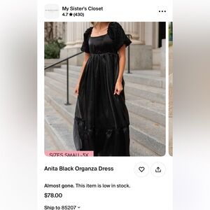 Black Maxi Bridesmaid Dress